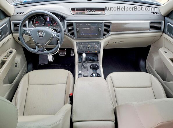 1V2LR2CA8LC503683 2020 VOLKSWAGEN ATLAS Синий Вид панели приборов