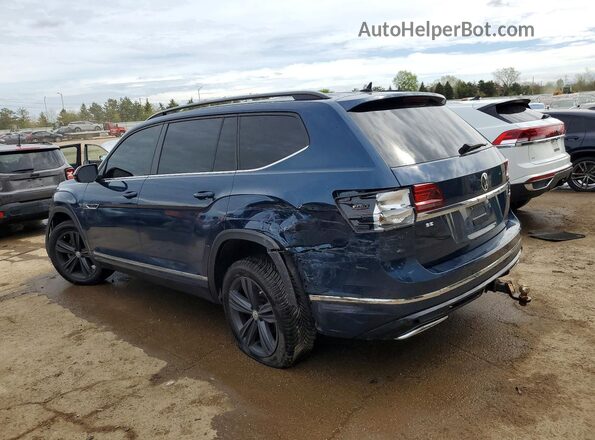 1V2LR2CA8LC503683 2020 VOLKSWAGEN ATLAS Синий Задняя левая четверть