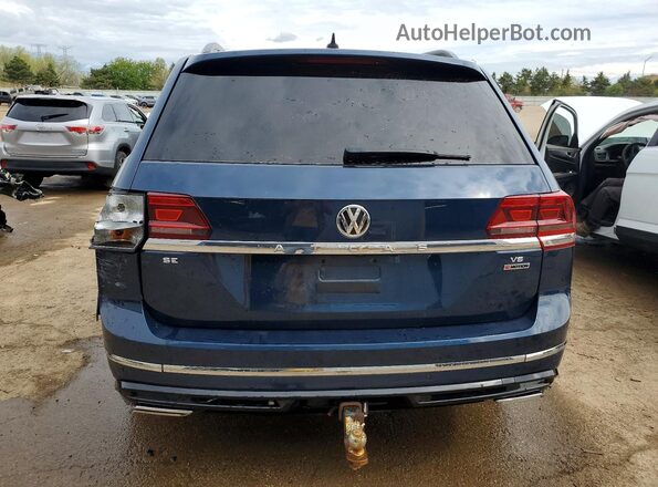 1V2LR2CA8LC503683 2020 VOLKSWAGEN ATLAS Синий Вид сзади
