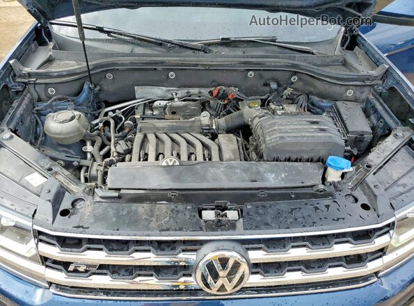 1V2LR2CA8LC503683 2020 VOLKSWAGEN ATLAS Синий Вид задней части салона
