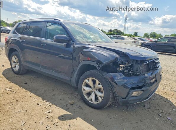 1V2LR2CA9JC520358 2018 VOLKSWAGEN ATLAS Черный Передняя правая четверть