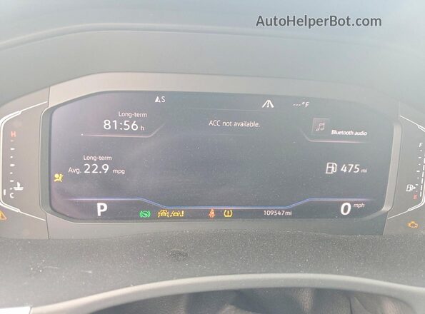 1V2MC2CA2LC207760 2020 VOLKSWAGEN ATLAS Белый Вид щитка приборов