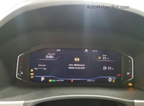 1V2ME2CA5LC214759 2020 VOLKSWAGEN ATLAS Серый Вид щитка приборов