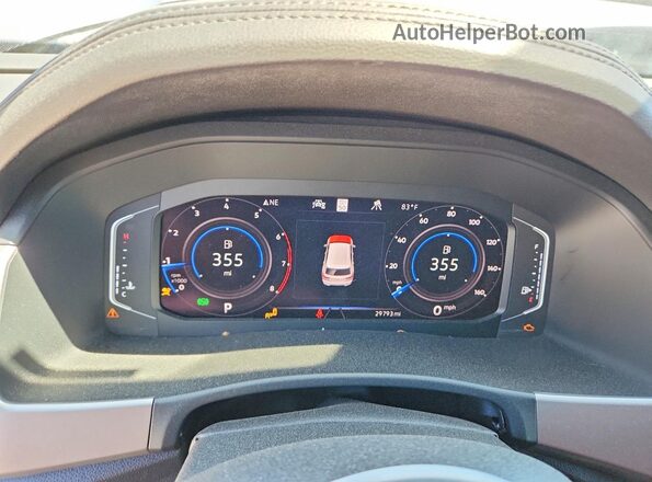 1V2ME2CA5LC232873 2020 VOLKSWAGEN ATLAS Silver Widok zestawu wskaźników