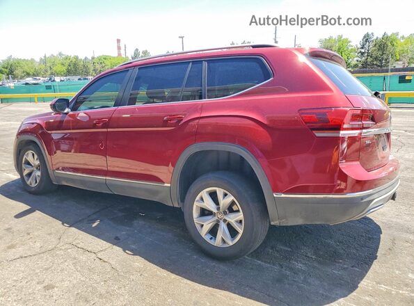 1V2MR2CA3JC545017 2018 VOLKSWAGEN ATLAS Maroon Tył lewy
