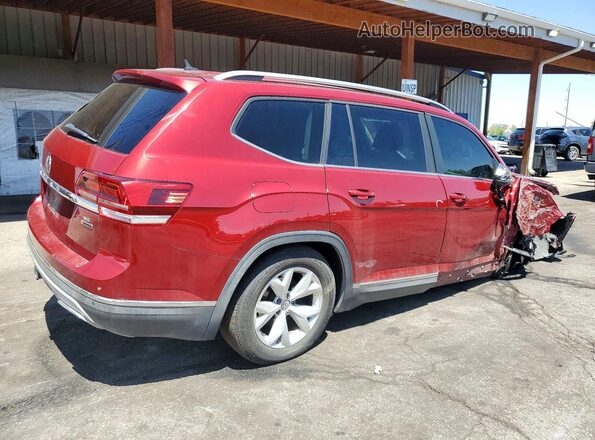 1V2MR2CA3JC545017 2018 VOLKSWAGEN ATLAS Maroon Tył prawy