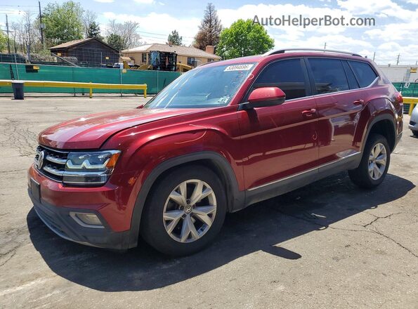 1V2MR2CA3JC545017 2018 VOLKSWAGEN ATLAS Maroon Przód lewy
