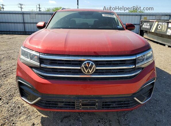1V2RE2CA4MC235321 2021 VOLKSWAGEN ATLAS Maroon Vista frontal