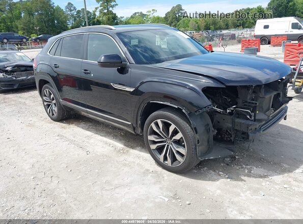 1V2RE2CA7LC217992 2020 VOLKSWAGEN ATLAS Black Передня права чверть