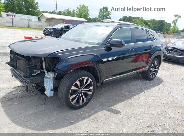 1V2RE2CA7LC217992 2020 VOLKSWAGEN ATLAS Black Передня ліва чверть