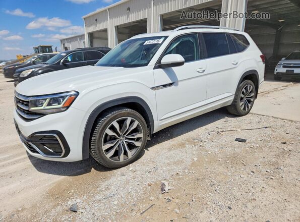 1V2SR2CA8MC534722 2021 VOLKSWAGEN ATLAS Белый Передняя левая четверть