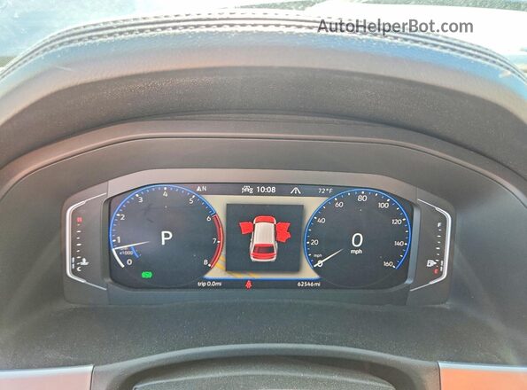 1V2TR2CA2MC550726 2021 VOLKSWAGEN ATLAS Charcoal Widok zestawu wskaźników