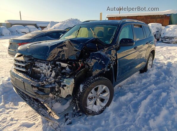 1V2UR2CAXKC580459 2019 VOLKSWAGEN ATLAS Black Передня ліва чверть