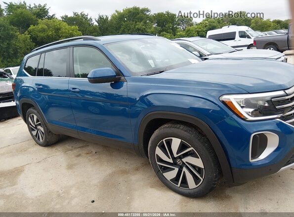 1V2WN2CA4TC566448 2026 VOLKSWAGEN ATLAS Синий Вид задней части салона
