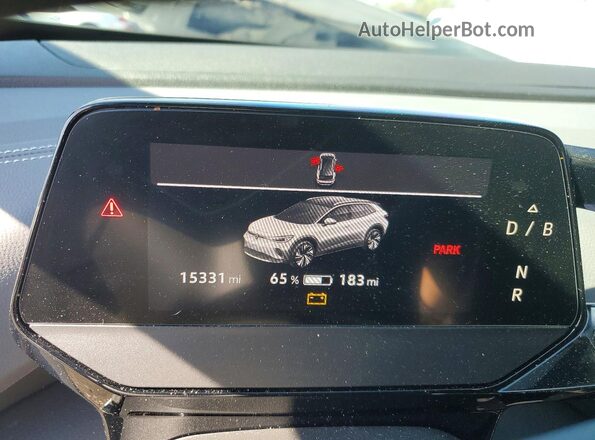 1V2WNPE81PC035706 2023 VOLKSWAGEN ID.4 White Instrument cluster view