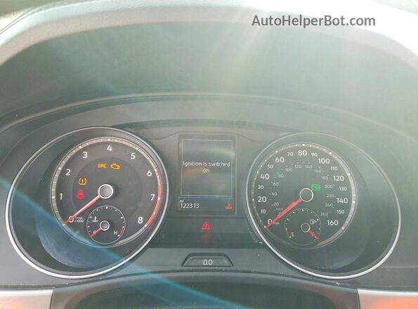 1V2WR2CA2KC553636 2019 VOLKSWAGEN ATLAS Белый Вид щитка приборов