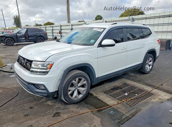 1V2WR2CA2KC553636 2019 VOLKSWAGEN ATLAS Белый Передняя левая четверть