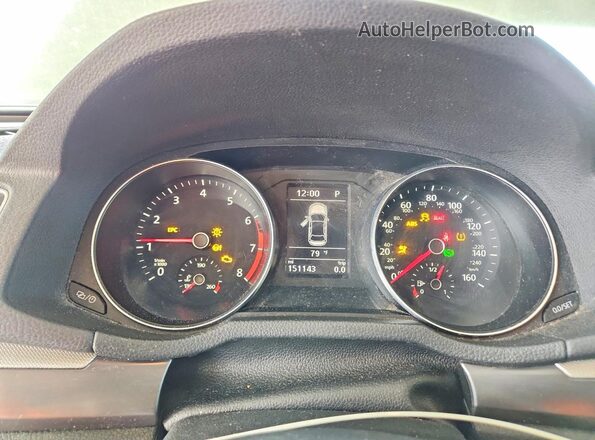 1VWAS7A30GC042853 2016 VOLKSWAGEN PASSAT Серебряный Вид щитка приборов