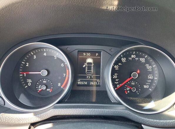 1VWAS7A36GC059849 2016 VOLKSWAGEN PASSAT Черный Вид щитка приборов