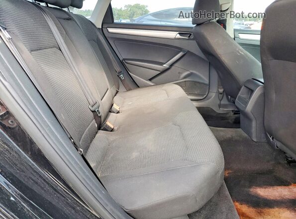 1VWAS7A39GC035562 2016 VOLKSWAGEN PASSAT Black უკანა სავარძლების ხედი