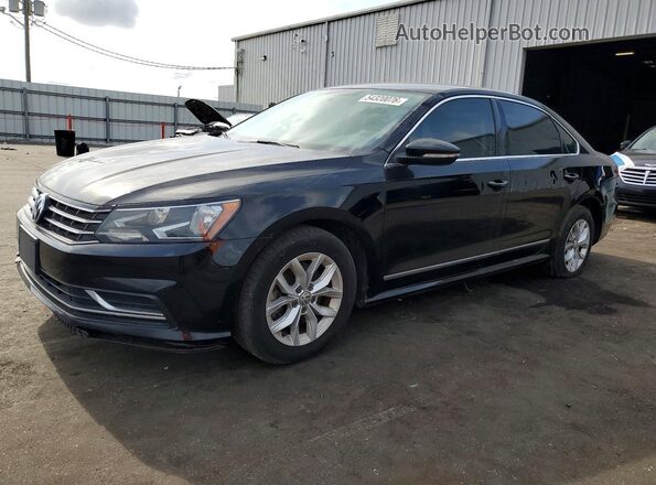1VWAS7A39GC035562 2016 VOLKSWAGEN PASSAT Black წინა მარცხენა ხედი სამი მეოთხედიდან