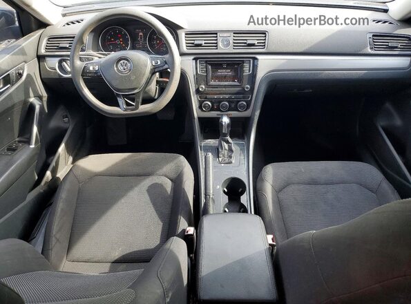 1VWAS7A39GC035562 2016 VOLKSWAGEN PASSAT Black წინა პანელის ხედი