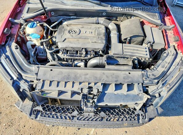 1VWAT7A39HC025337 2017 VOLKSWAGEN PASSAT Красный Вид задней части салона