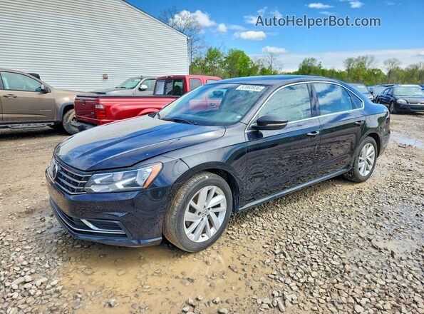 1VWBA7A37JC005894 2018 VOLKSWAGEN PASSAT Black Առջևի ձախ երեք քառորդ տեսարան