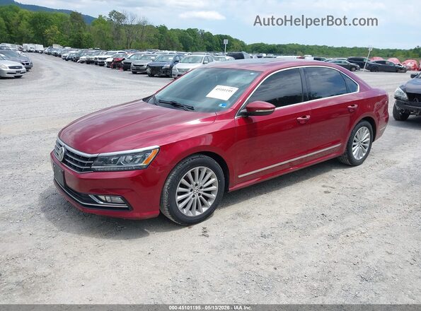 1VWBT7A36HC044982 2017 VOLKSWAGEN PASSAT Red Przód lewy