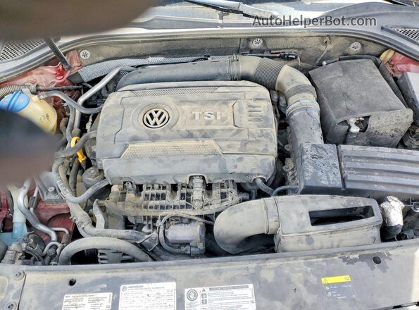 1VWDT7A34HC052006 2017 VOLKSWAGEN PASSAT Бордовый Вид задней части салона
