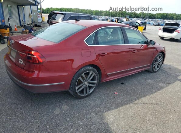 1VWDT7A34HC052006 2017 VOLKSWAGEN PASSAT Бордовый Задняя правая четверть
