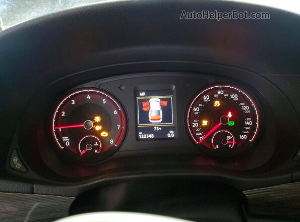 1VWMA7A39LC018917 2020 VOLKSWAGEN PASSAT Синий Вид щитка приборов
