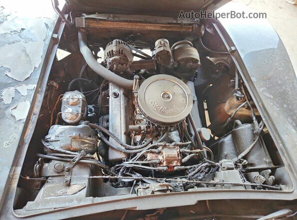 1Z37L7S433577 1977 CHEVROLET CORVETTE Черный Вид задней части салона