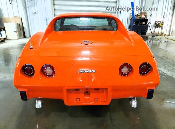 1Z37X6S418771 1976 CHEVROLET CORVETTE Оранжевый Вид сзади