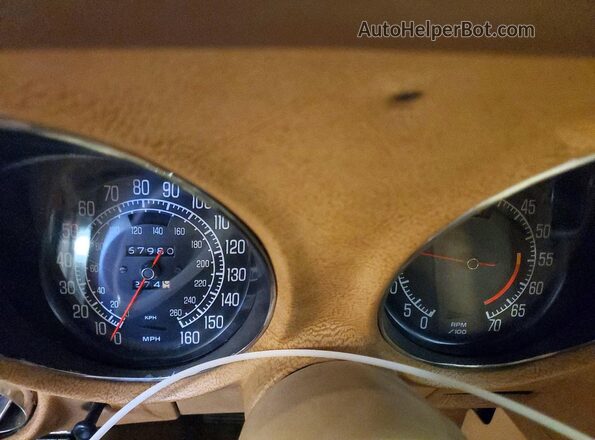 1Z37X6S418771 1976 CHEVROLET CORVETTE Оранжевый Вид щитка приборов