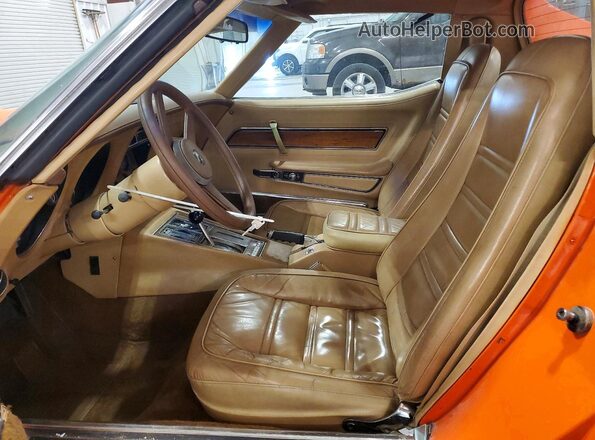 1Z37X6S418771 1976 CHEVROLET CORVETTE Оранжевый Вид салона спереди