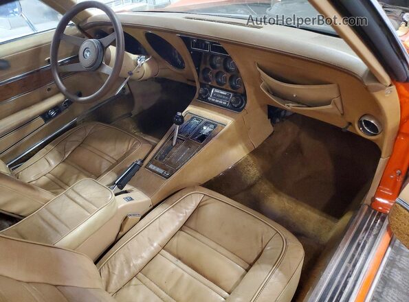 1Z37X6S418771 1976 CHEVROLET CORVETTE Оранжевый Вид панели приборов