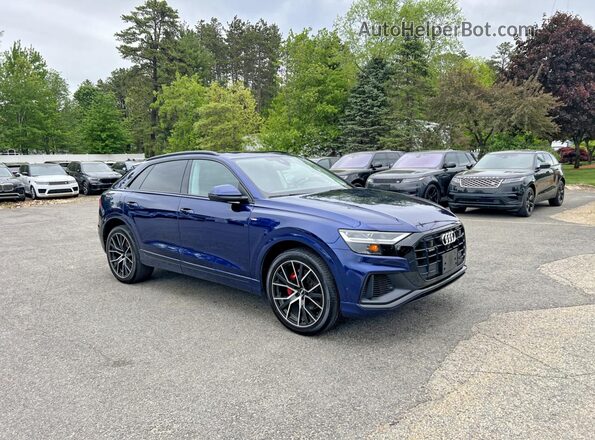 WA1EVAF15KD036494 2019 AUDI Q8 Синий Задняя левая четверть
