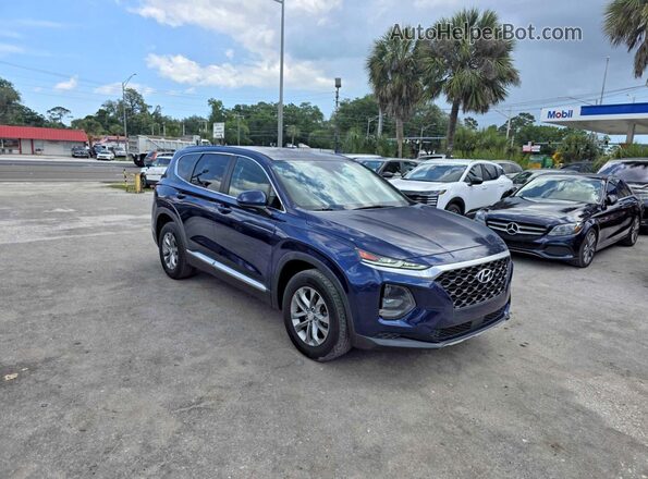 5NMS23AD4LH175264 2020 HYUNDAI SANTA Синий Задняя левая четверть