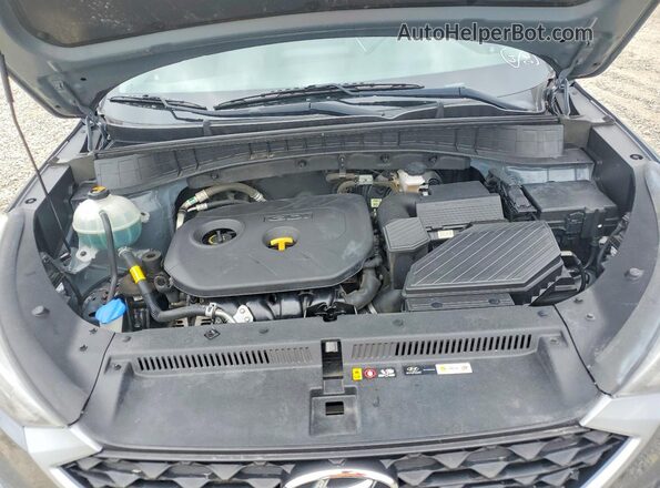KM8J2CA46KU031066 2019 HYUNDAI TUCSON Silver Vista de la etiqueta del VIN