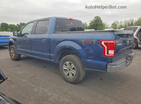 1FTEW1EP9HKC66407 2017 FORD F150 Синий Задняя правая четверть