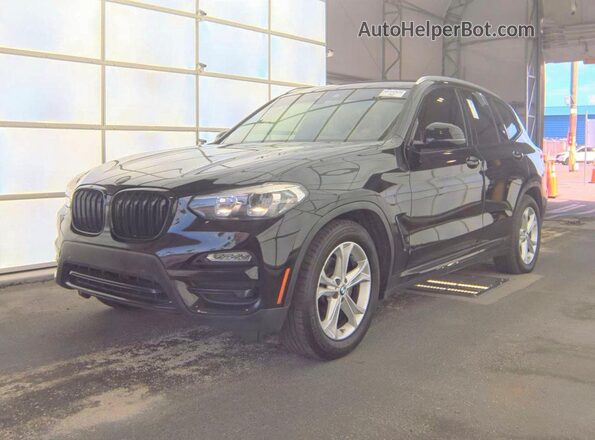 5UXTR7C55KLA48373 2019 BMW X3 Черный Задняя правая четверть