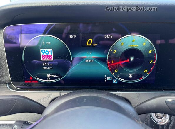 W1KZF8EBXNB029411 2022 MERCEDES-BENZ E Black Vista del cuadro de instrumentos