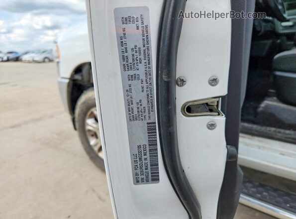 3C6UR5DL9MG532705 2021 RAM 2500 Белый Вид наклейки с VIN-кодом