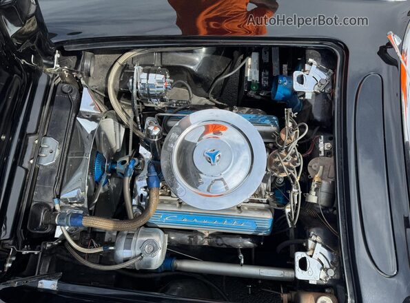20867S11680 1962 CHEVROLET CORVETTE Black Widok wnętrza z przodu