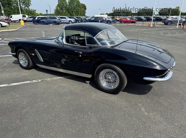 20867S11680 1962 CHEVROLET CORVETTE Black Przód prawy