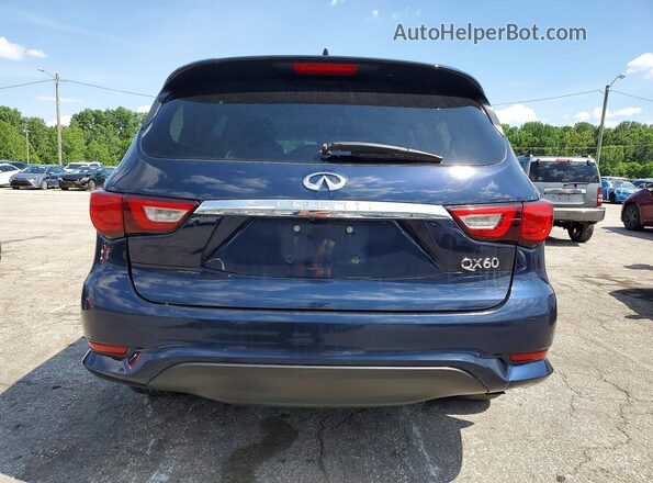 5N1DL0MMXHC541004 2017 INFINITI QX60 Синий Вид салона спереди