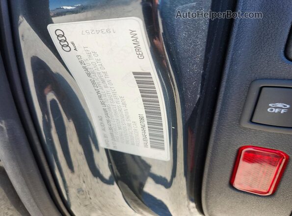 WAUENAF44HN070801 2017 AUDI A4 Gray Vista de la etiqueta del VIN