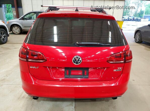 3VW017AU6HM518014 2017 VOLKSWAGEN GOLF Красный Вид салона спереди