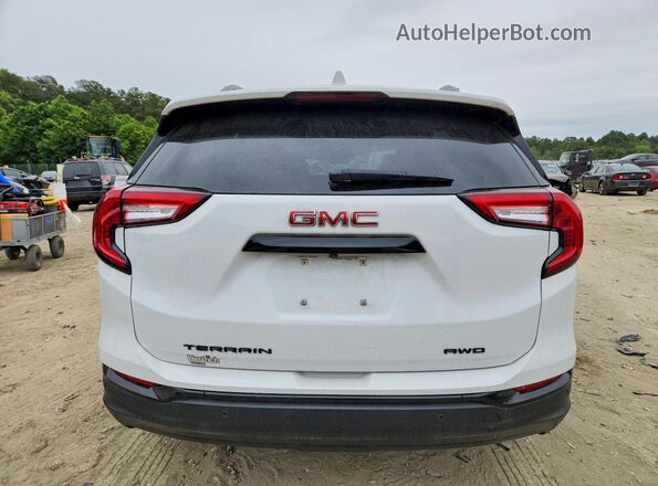 3GKALTEV7NL215293 2022 GMC TERRAIN Белый Вид салона спереди